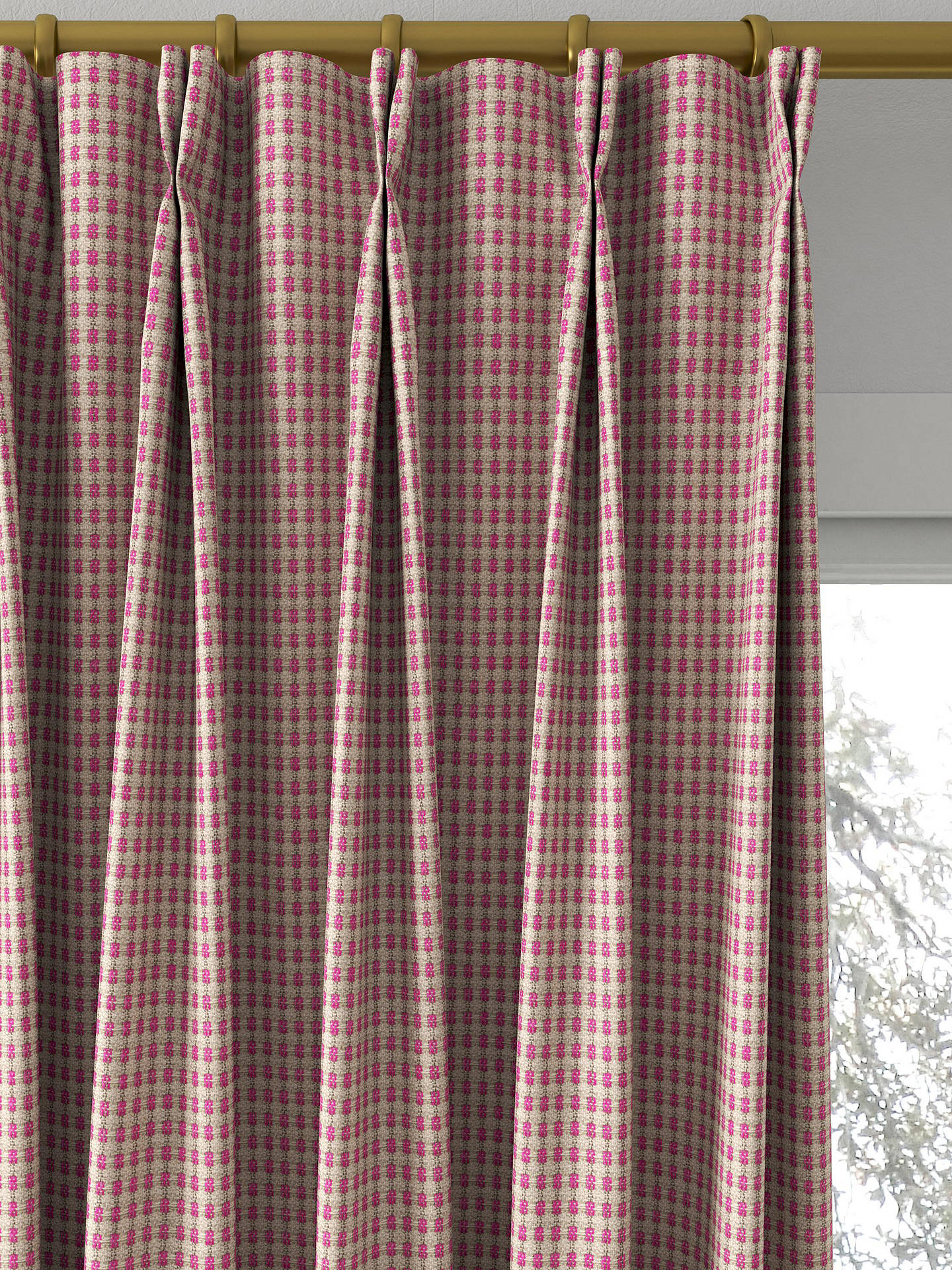 Designers Guild Lisbon Made to Measure Curtains, Fuchsia