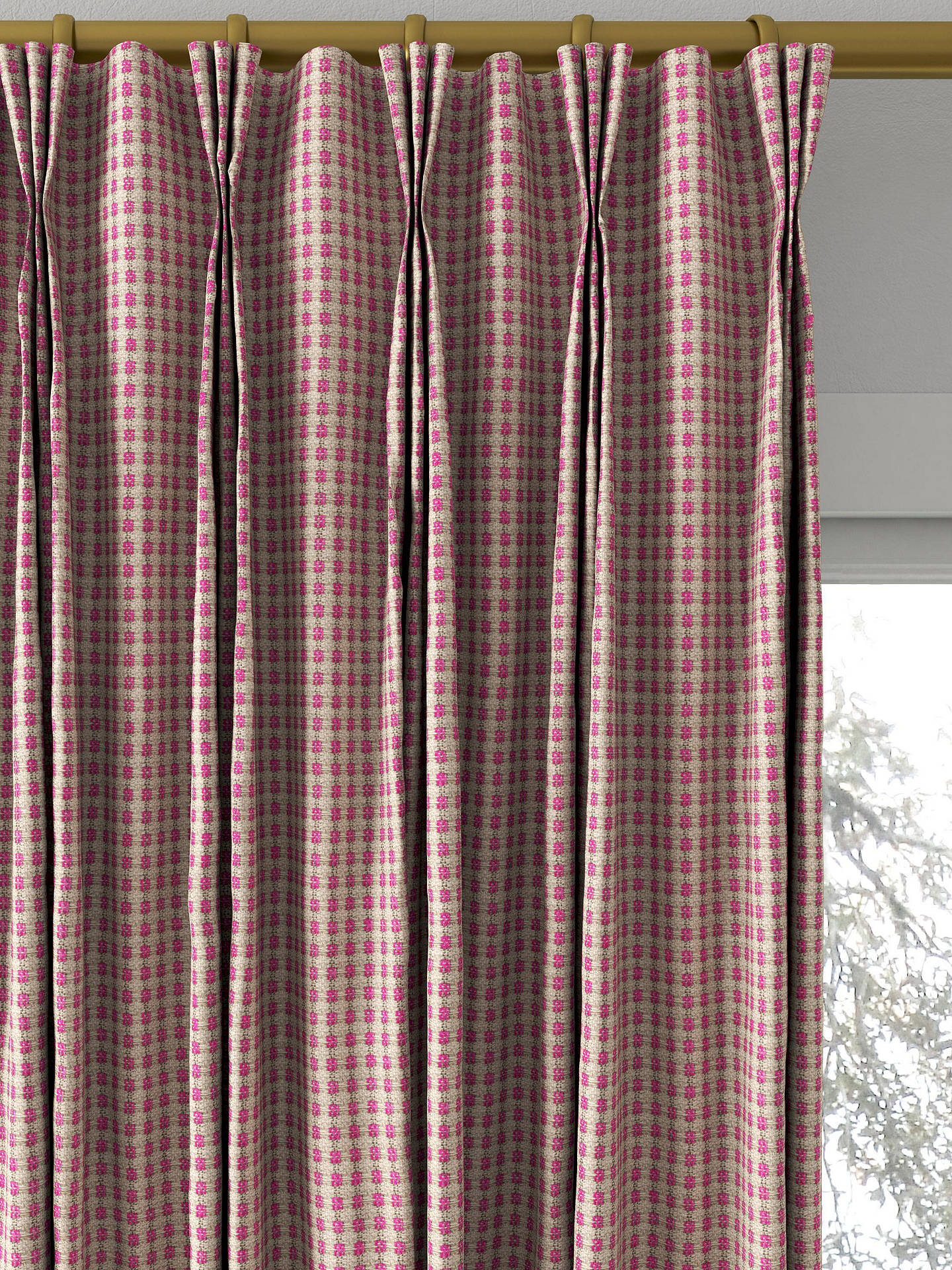 Designers Guild Lisbon Made to Measure Curtains, Fuchsia