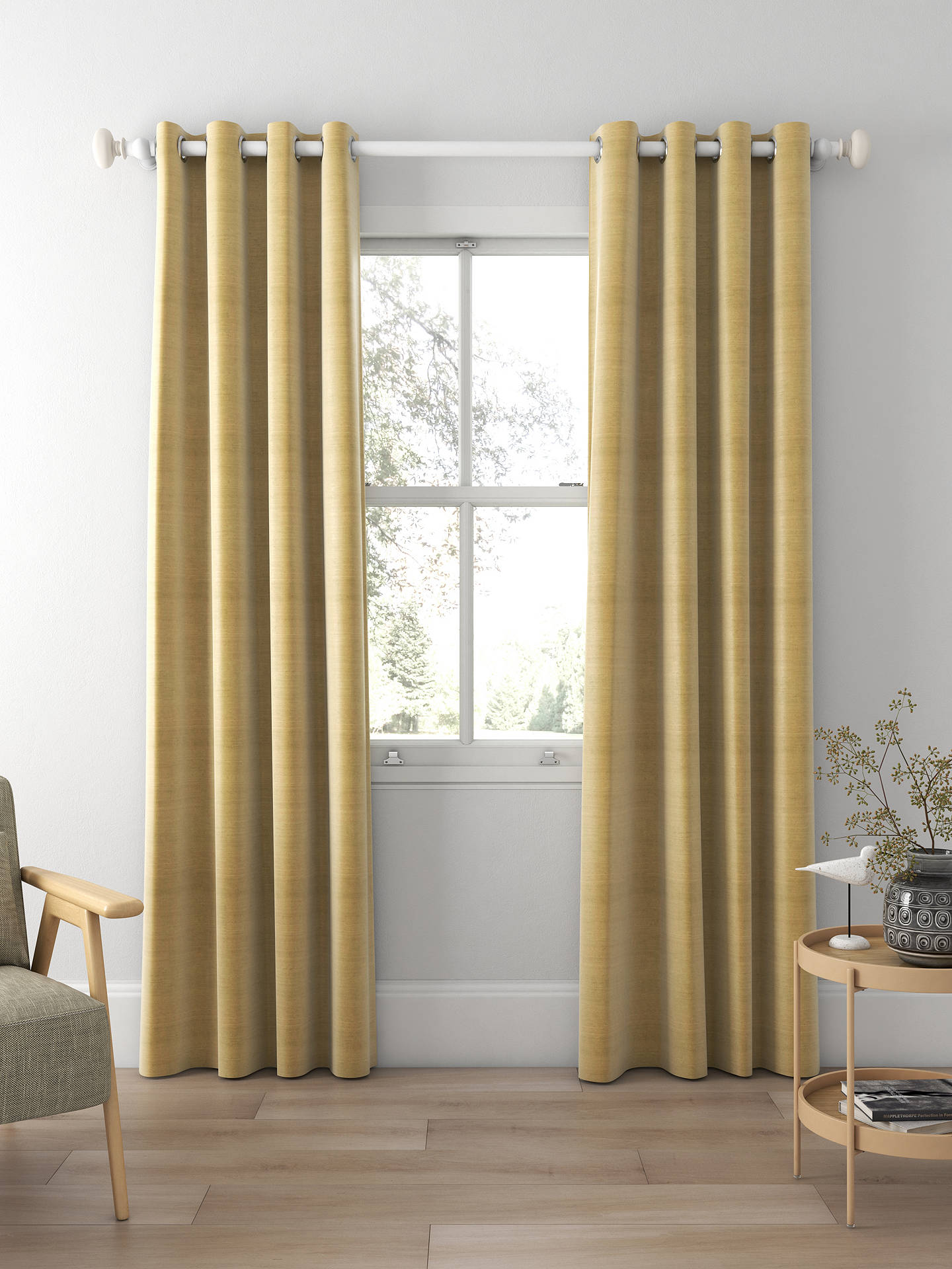 Designers Guild Chinon Made to Measure Curtains, Mink