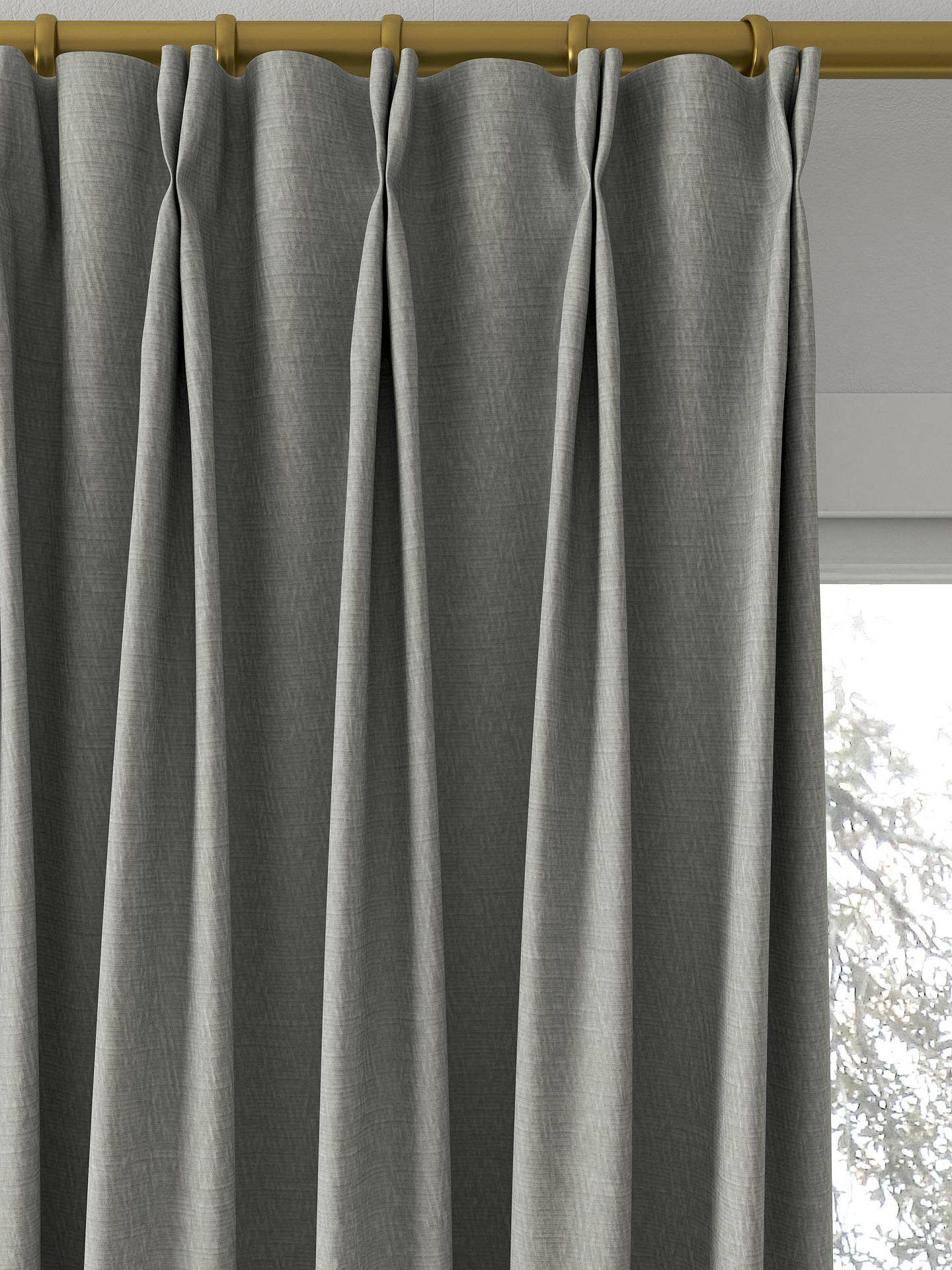 Designers Guild Anshu Made to Measure Curtains, Zinc