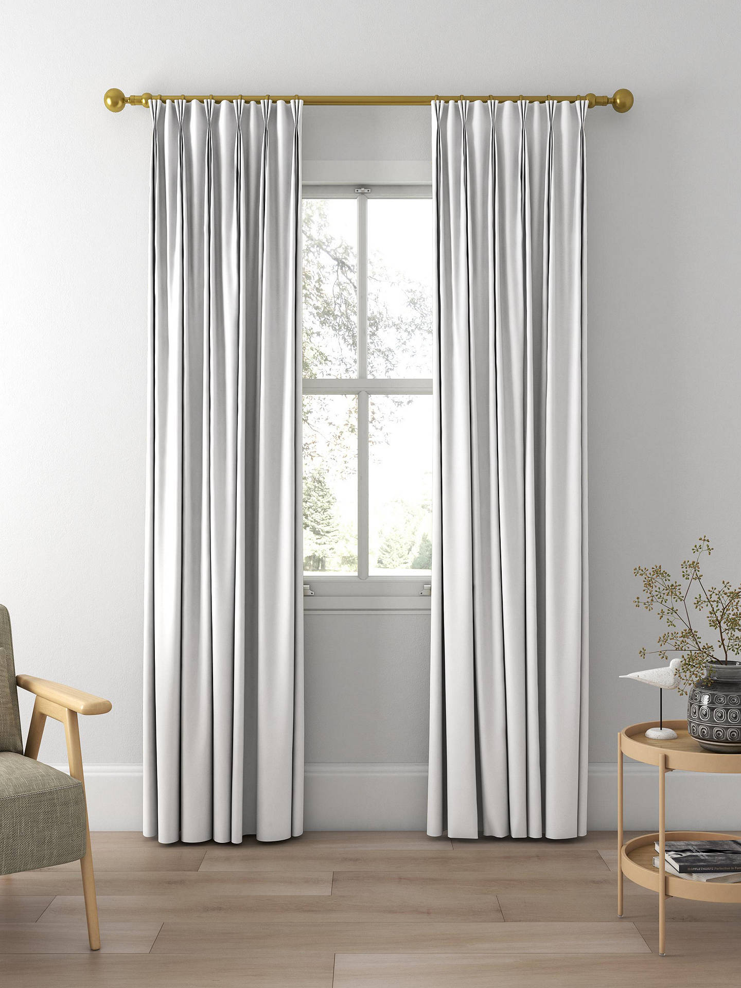 Designers Guild Tiber Alta Made to Measure Curtains, Alabaster