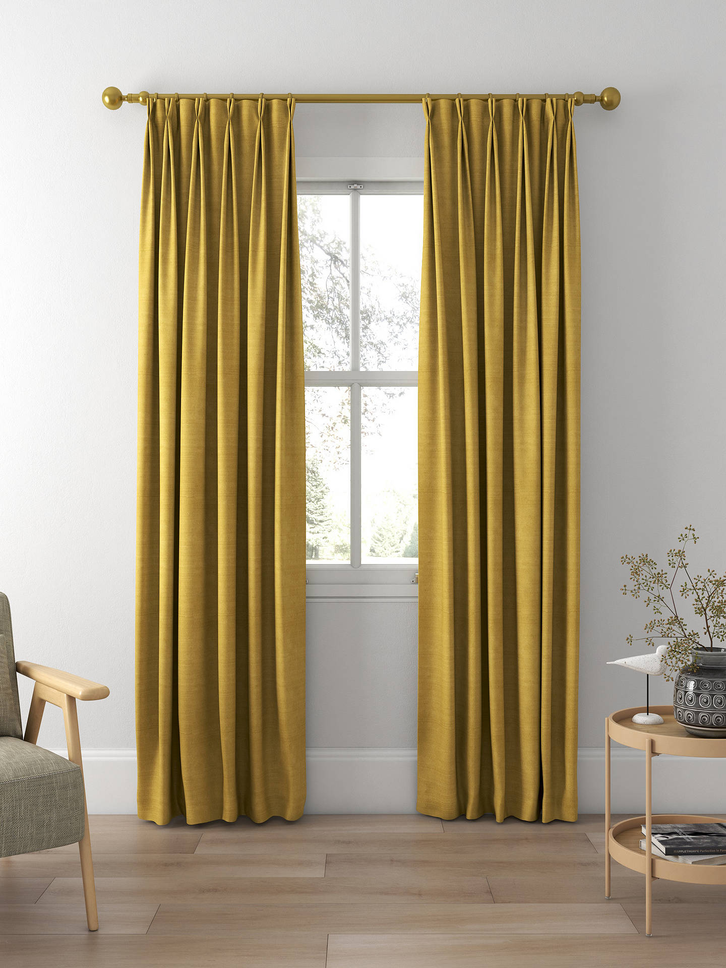 Designers Guild Chinon Made to Measure Curtains, Sienna