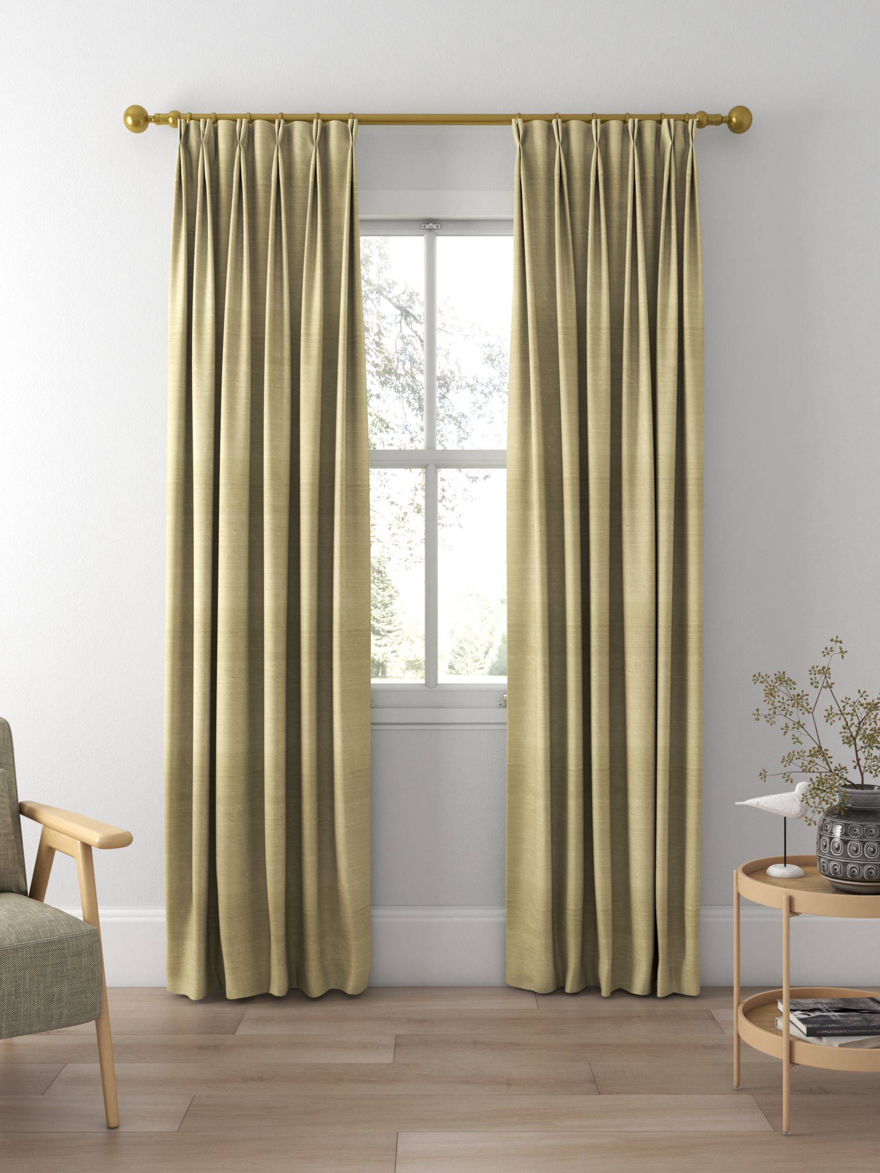 Designers Guild Chinon Made to Measure Curtains, Sesame