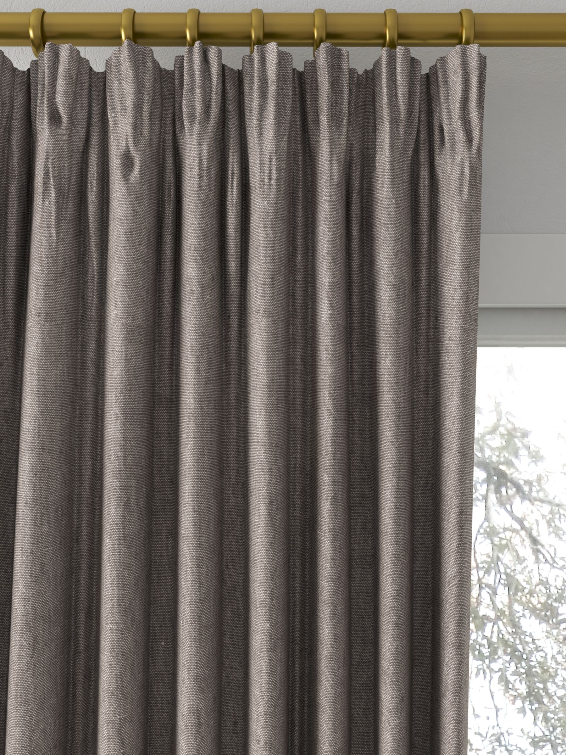Designers Guild Brera Lino Made to Measure Curtains, Mocha
