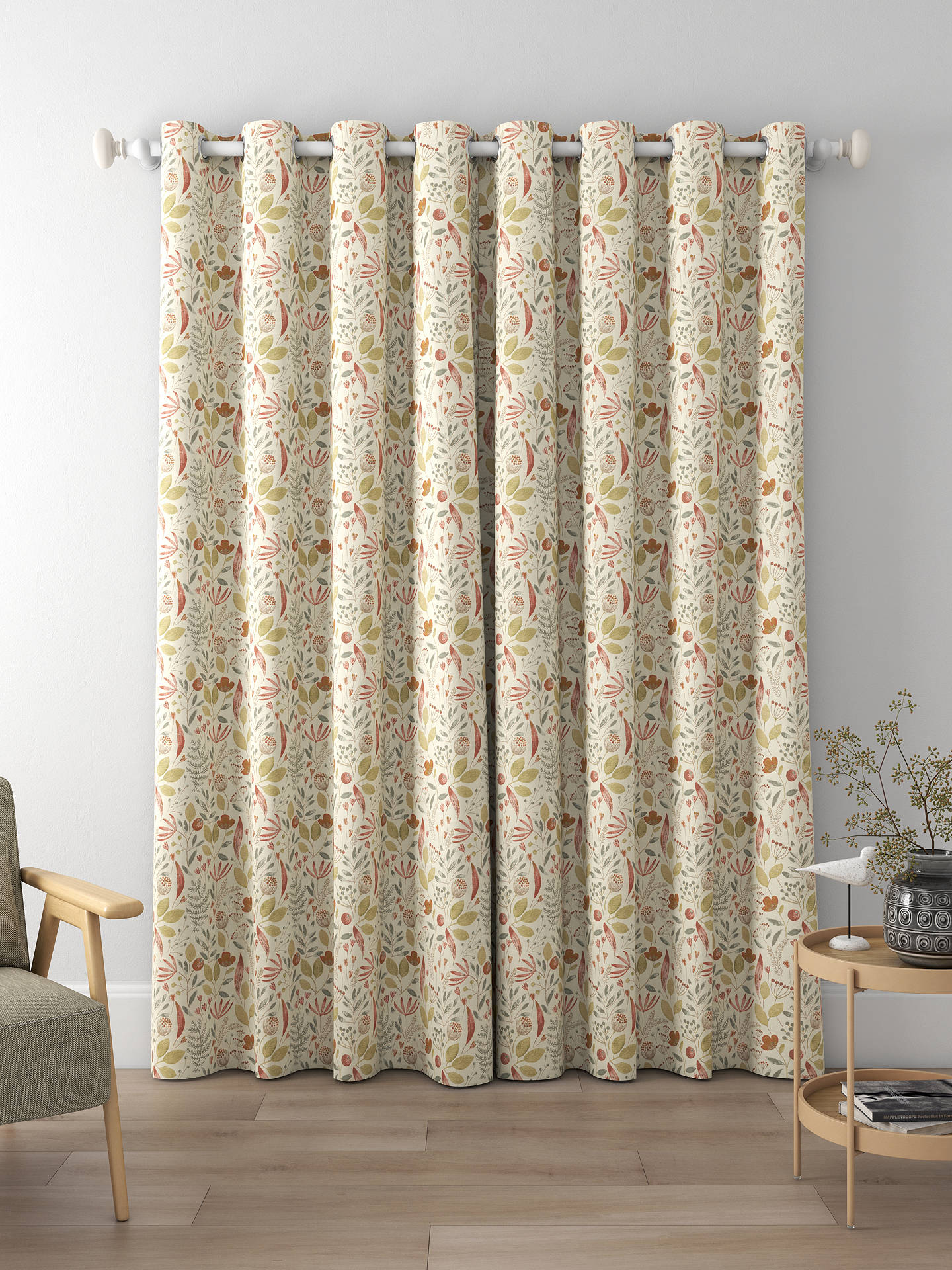 Voyage Winslow Cream Made to Measure Curtains, Autumn