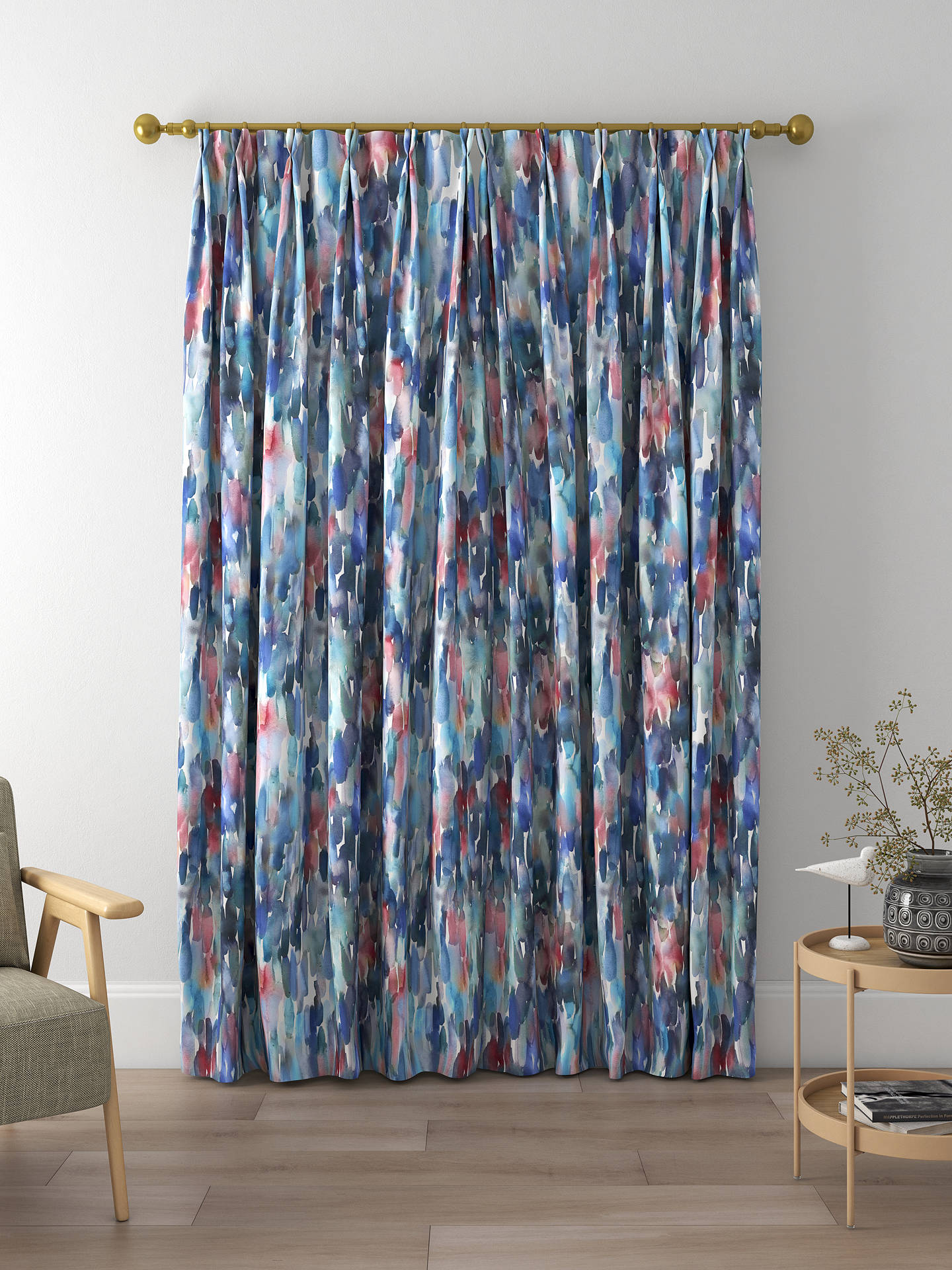 Voyage Azima Made to Measure Curtains, Cobalt
