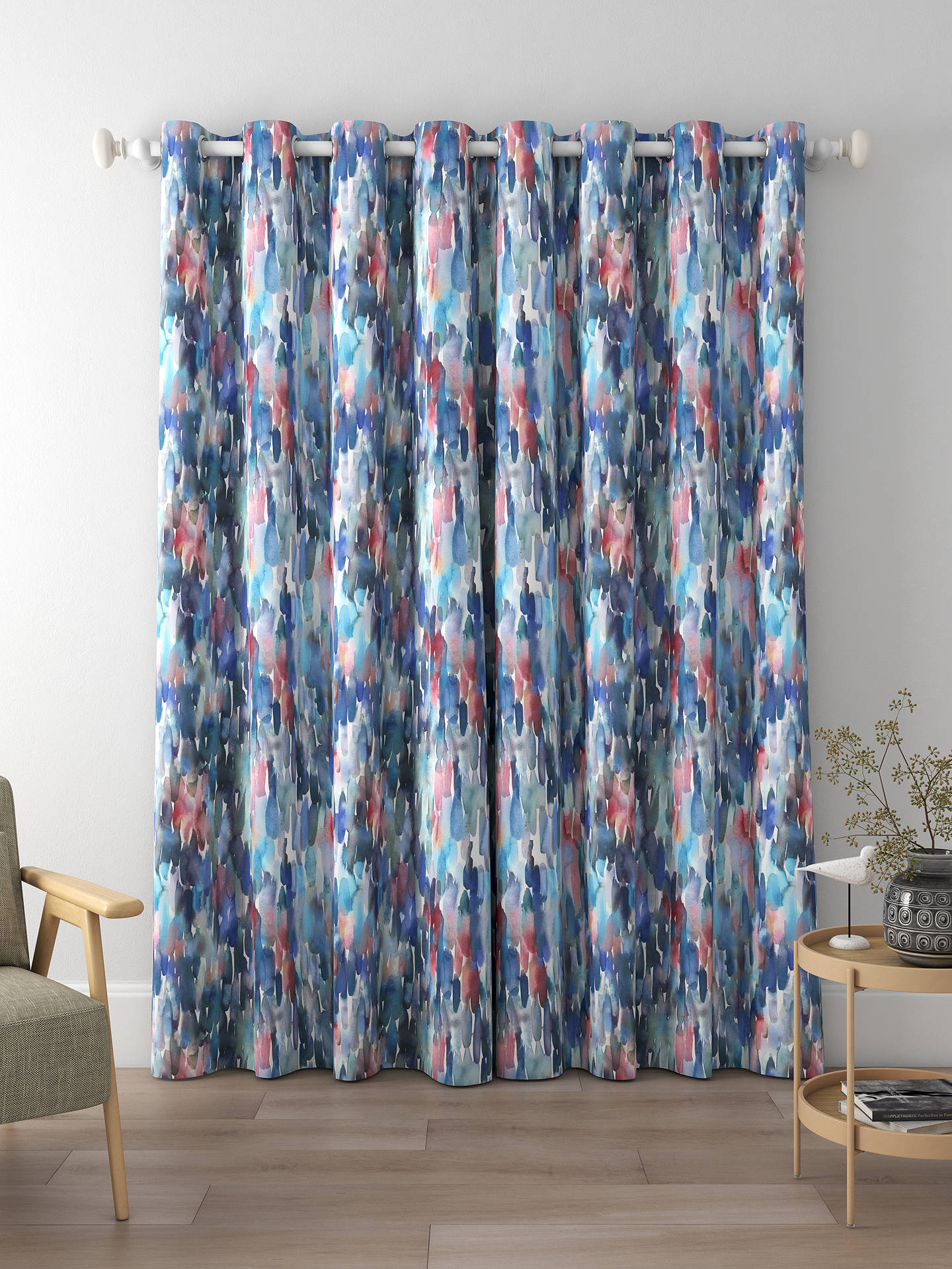 Voyage Azima Made to Measure Curtains, Cobalt