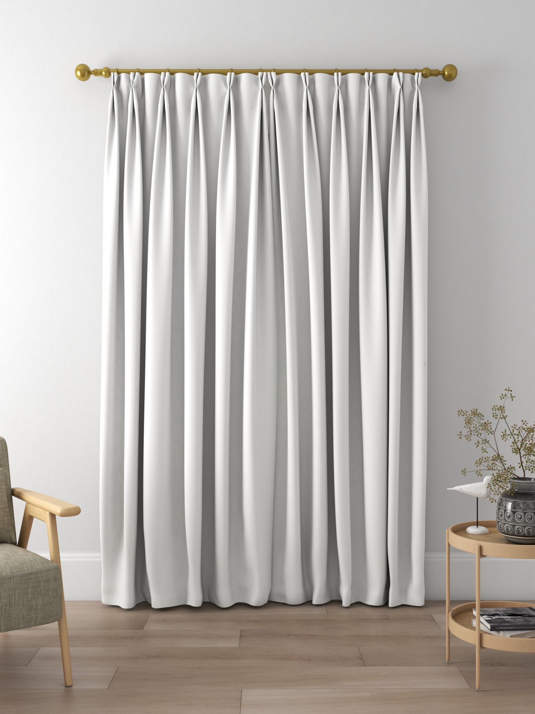 Designers Guild Anshu Made to Measure Curtains, Alabaster