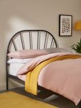 ANYDAY John Lewis & Partners Sunrise Metal Bed Frame, Double, Black