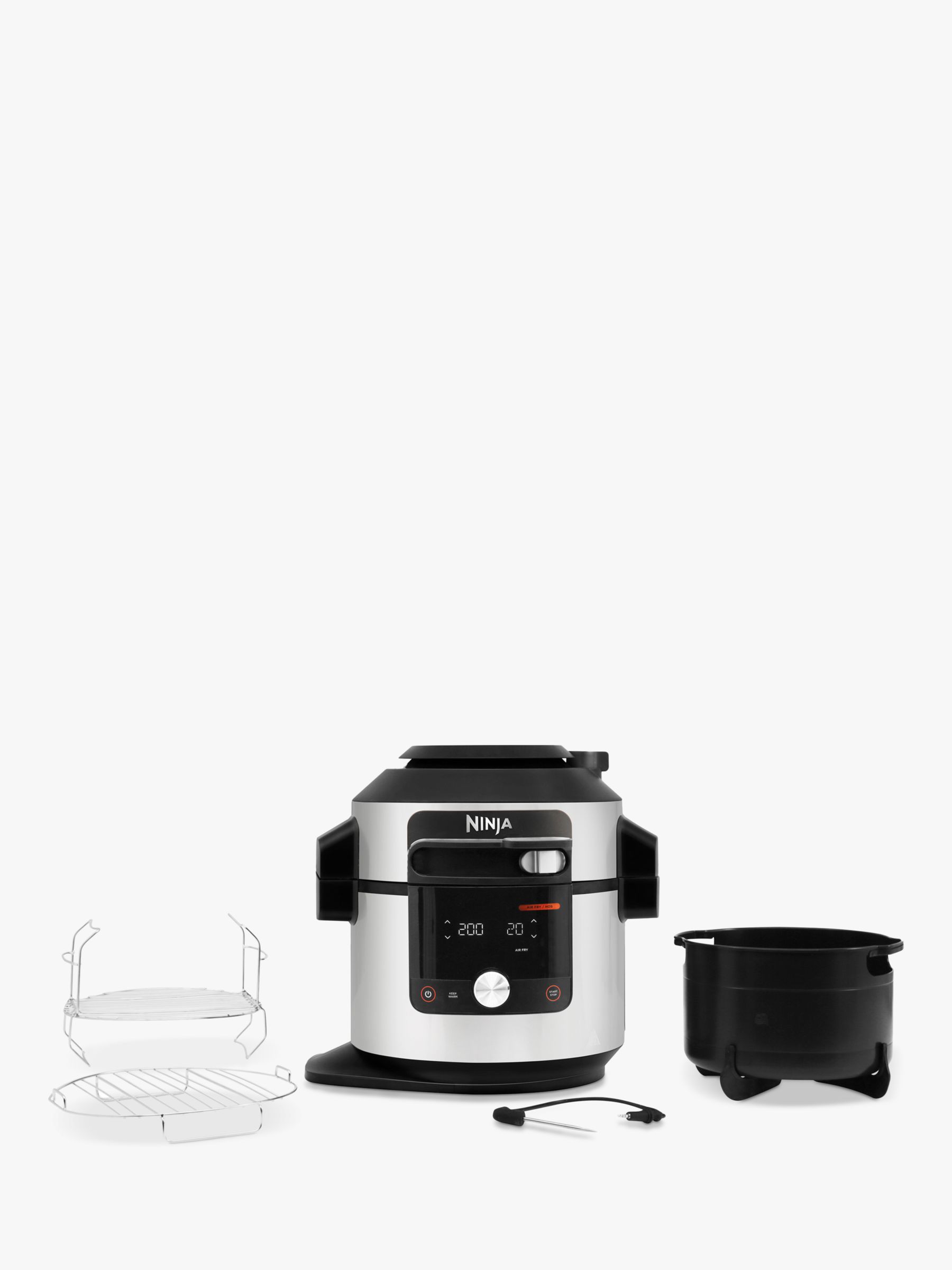 Ninja OL750UK Foodi MAX 15-in-1 SmartLid Multi-Cooker with Smart Cook  System, 7.5L