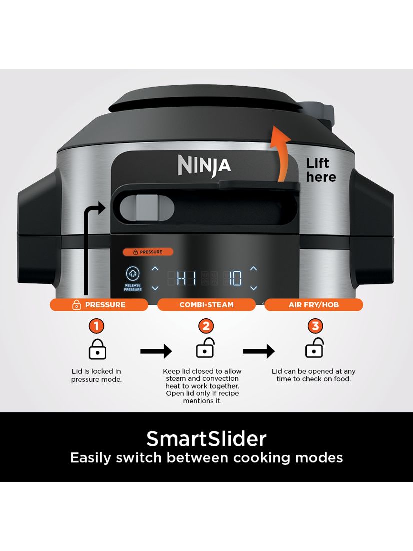 Ninja OL750UK Foodi MAX 15-in-1 SmartLid Multi-Cooker with Smart