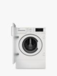 Beko WDIK854421F Integrated Washer Dryer, 8kg/5kg Load, 1400rpm Spin, White