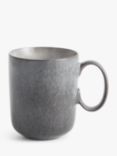 John Lewis Reactive Glaze Stoneware Mugs, 320ml, Set of 2, Natural