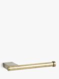 John Lewis Opus Bar Toilet Roll Holder, Brass