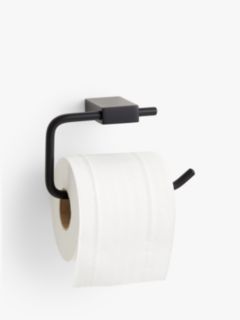 Kosmos Black Finish Wall Mounted Toilet Paper Roll Holder