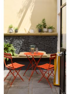 John Lewis ANYDAY Camden 2-Seater Garden Bistro Table & Chairs Set, Flame