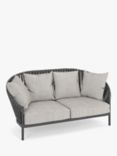 John Lewis Chunky Weave 2-Seater Garden Sofa, Grey