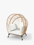John Lewis Canopy Garden Single Chair Pod, Natural