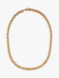 Eclectica Vintage 22ct Gold Plated Chain Necklace, Dated Circa 1980s