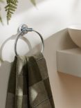 John Lewis Elegance Towel Ring, Silver