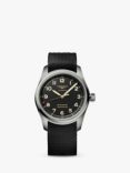 Longines L38101532 Men's Spirit Automatic Fabric Strap Watch, Black