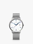 Maurice Lacroix EL1118-SS00E-120-C Men's Eliros Date Bracelet Strap Watch, Silver/White