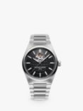 Frederique Constant FC-310B4NH6B Men's Highlife Heartbeart Automatic Bracelet Strap Watch, Black/Silver