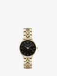 ROSEFIELD Women's The Small Edit Bracelet Strap Watch, Gold/Black 26BSG-268