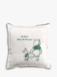 Disney Winnie The Pooh Forest Green Cushion, White/Green