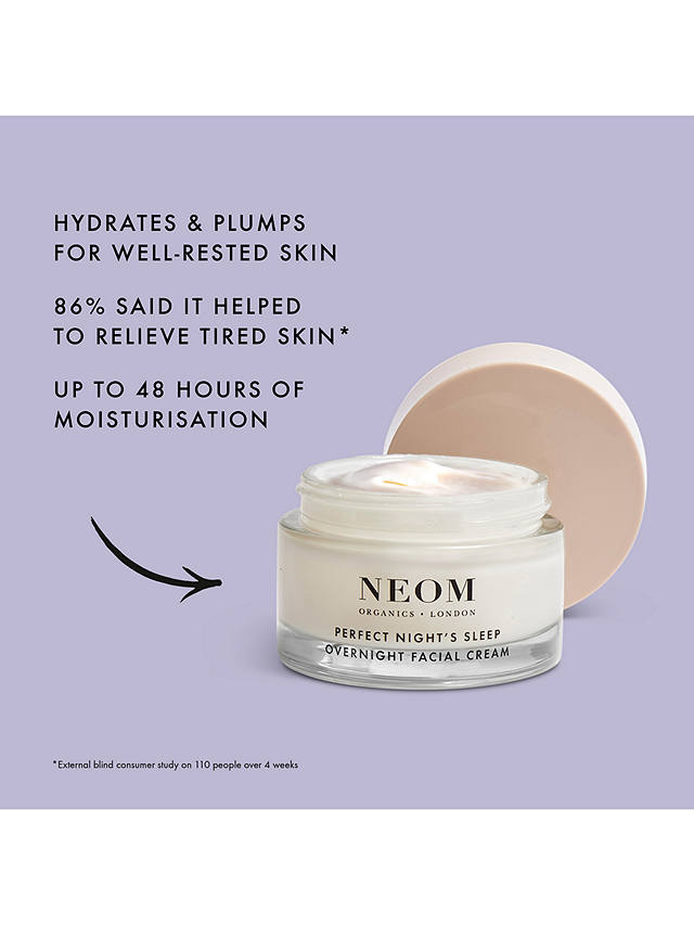 Neom Organics London Perfect Night's Sleep Overnight Facial Cream, 50ml 2