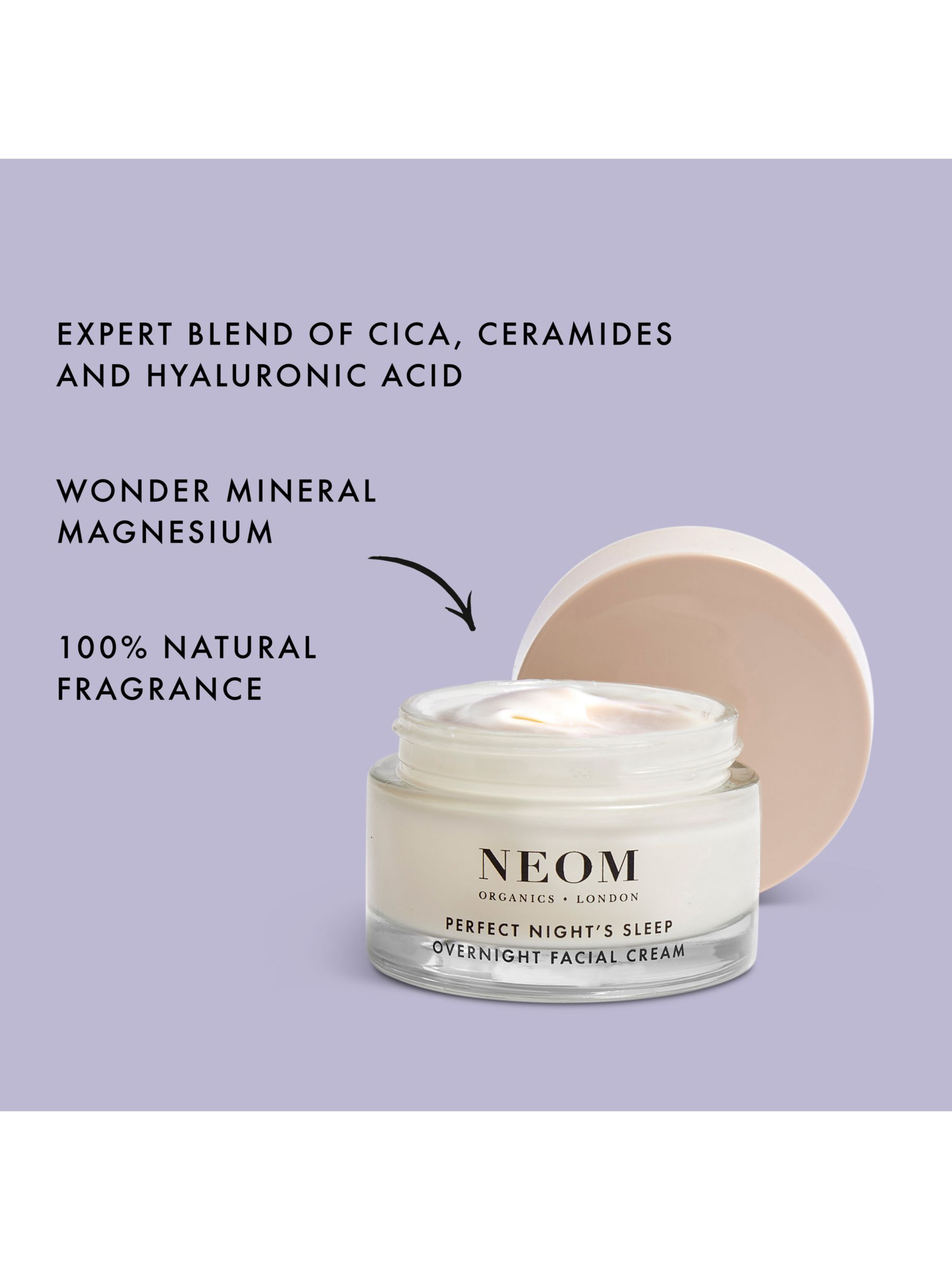 Neom Organics London Perfect Night's Sleep Overnight Facial Cream, 50ml 3