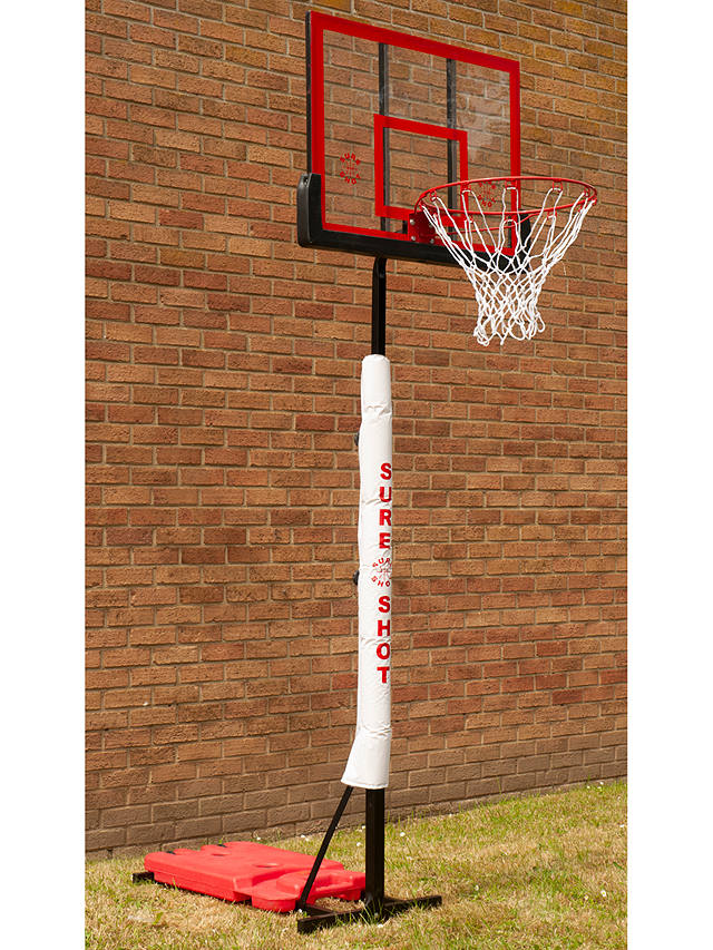 Sure Shot Slimline Dual Basketball Netball Hoop & Stand Unit