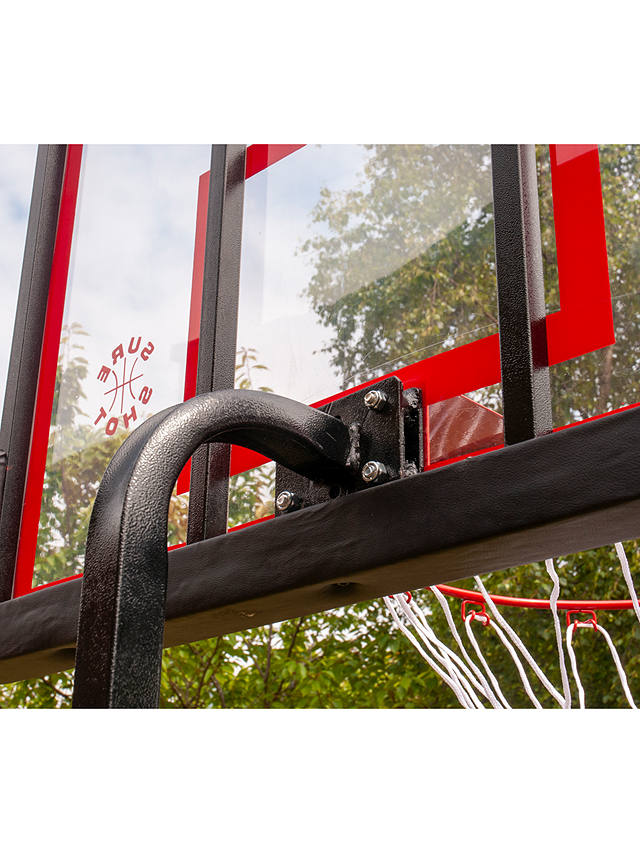 Sure Shot Slimline Dual Basketball Netball Hoop & Stand Unit