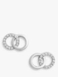 Olivia Burton Interlinking Circles Crystal Stud Earrings
