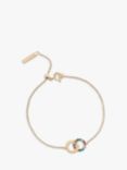 Olivia Burton Rainbow Interlink Bracelet, Gold