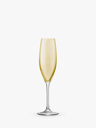 LSA International Polka Champagne Flutes, Set of 4, 225ml, Assorted