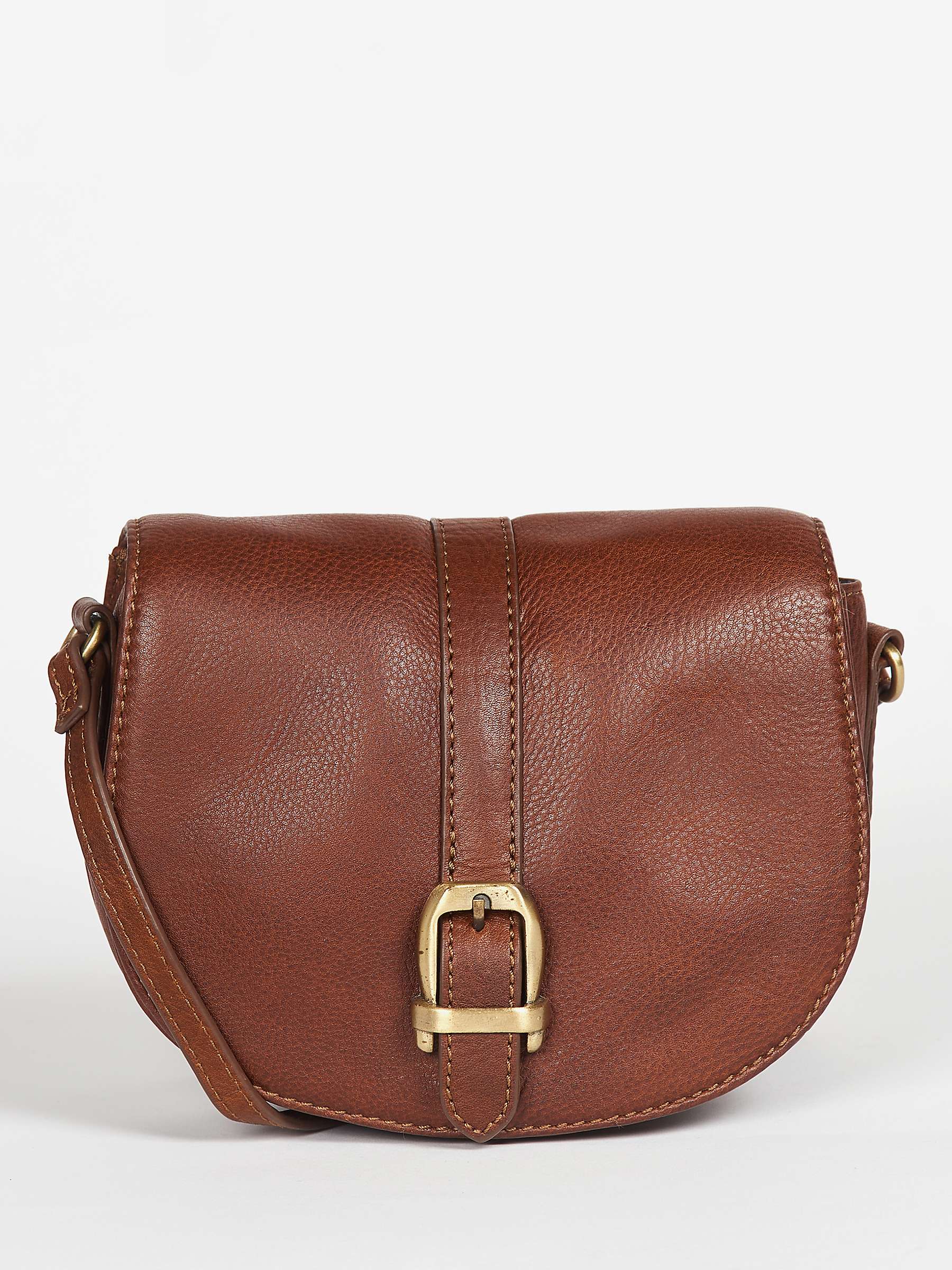 Buy Barbour Laire Leather Saddle Bag Online at johnlewis.com