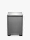 EKO X Cube Pedal Bin, Dark Grey, 45L