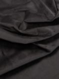 John Lewis Smooth Velvet Plain Fabric, Charcoal, Price Band B