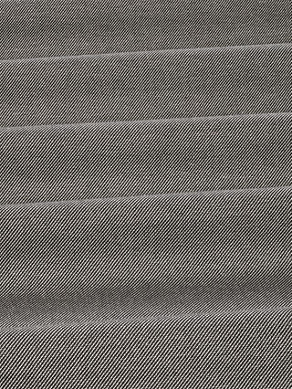 John Lewis Cotton Twill Weave Textured Plain Fabric, Black, Price Band C