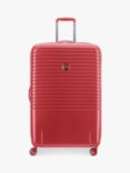 DELSEY Caumartin Plus 76cm 4-Wheel Large Suitcase, Red