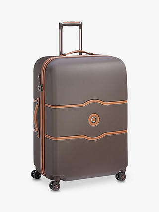 DELSEY Chalet Air 77cm 4-Wheel Large Suitcase, Chocolate
