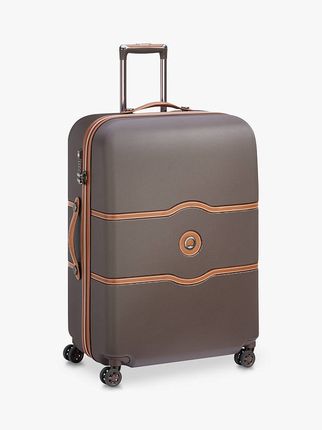 DELSEY Chalet Air 77cm 4-Wheel Large Suitcase, Chocolate