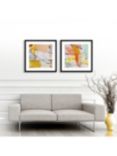 Natasha Barnes - 'Retrospect' Framed Print & Mount, Set of 2, 61.5 x 61.5cm, Yellow/Multi