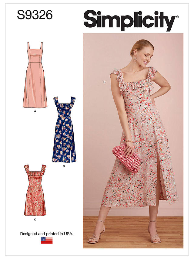 Simplicity Misses' Dress Sewing Pattern, S9326, R5