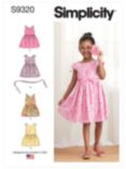 Simplicity Child's Gathered Skirt Dress Sewing Pattern, SS9320