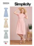 Simplicity Misses' Patch Pocket Dress Sewing Pattern, S9324