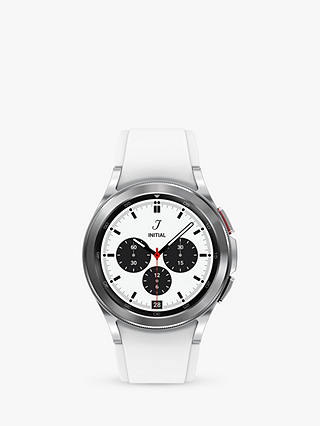 Samsung Galaxy Watch4 Classic, Bluetooth, 42mm, Stainless Steel with Silicone Strap