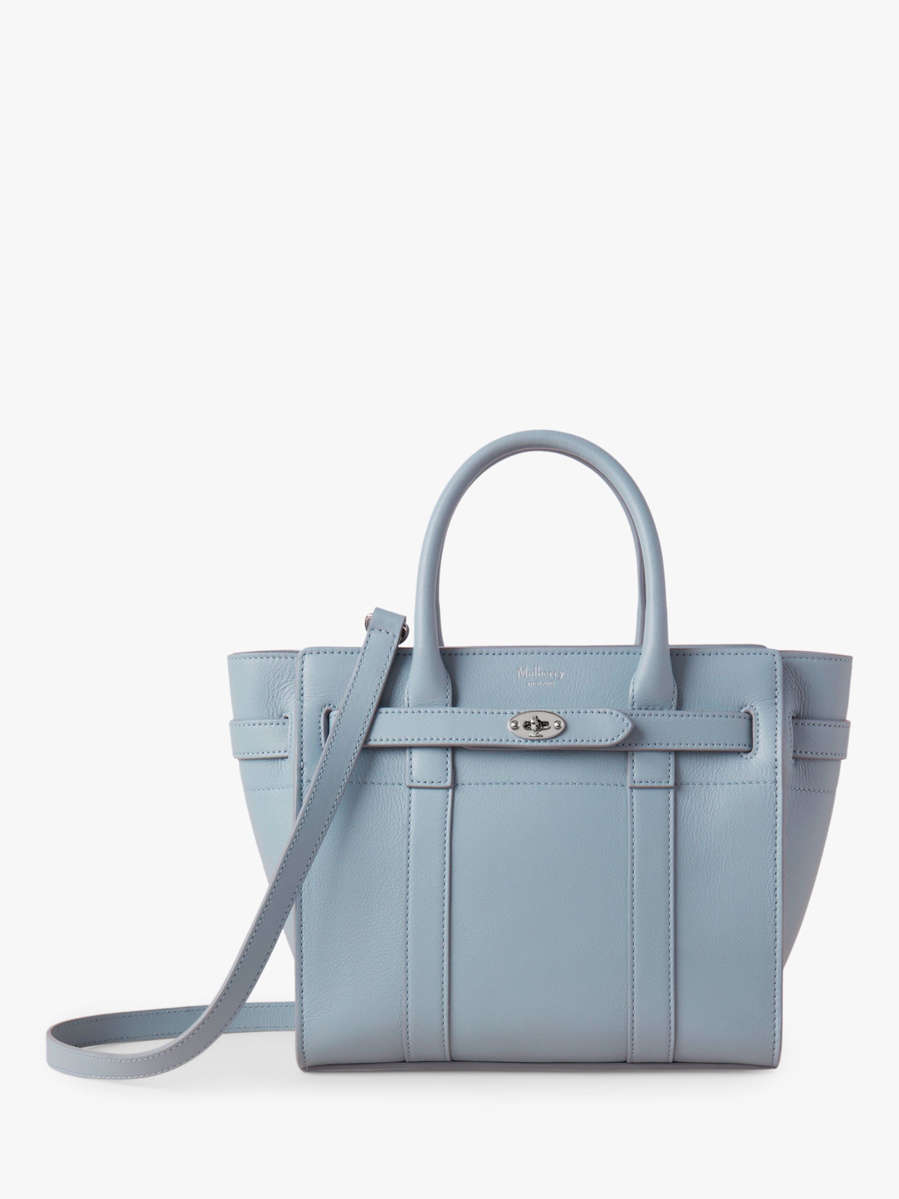 Mulberry Mini Bayswater Zipped Silky Calf Leather Tote Bag