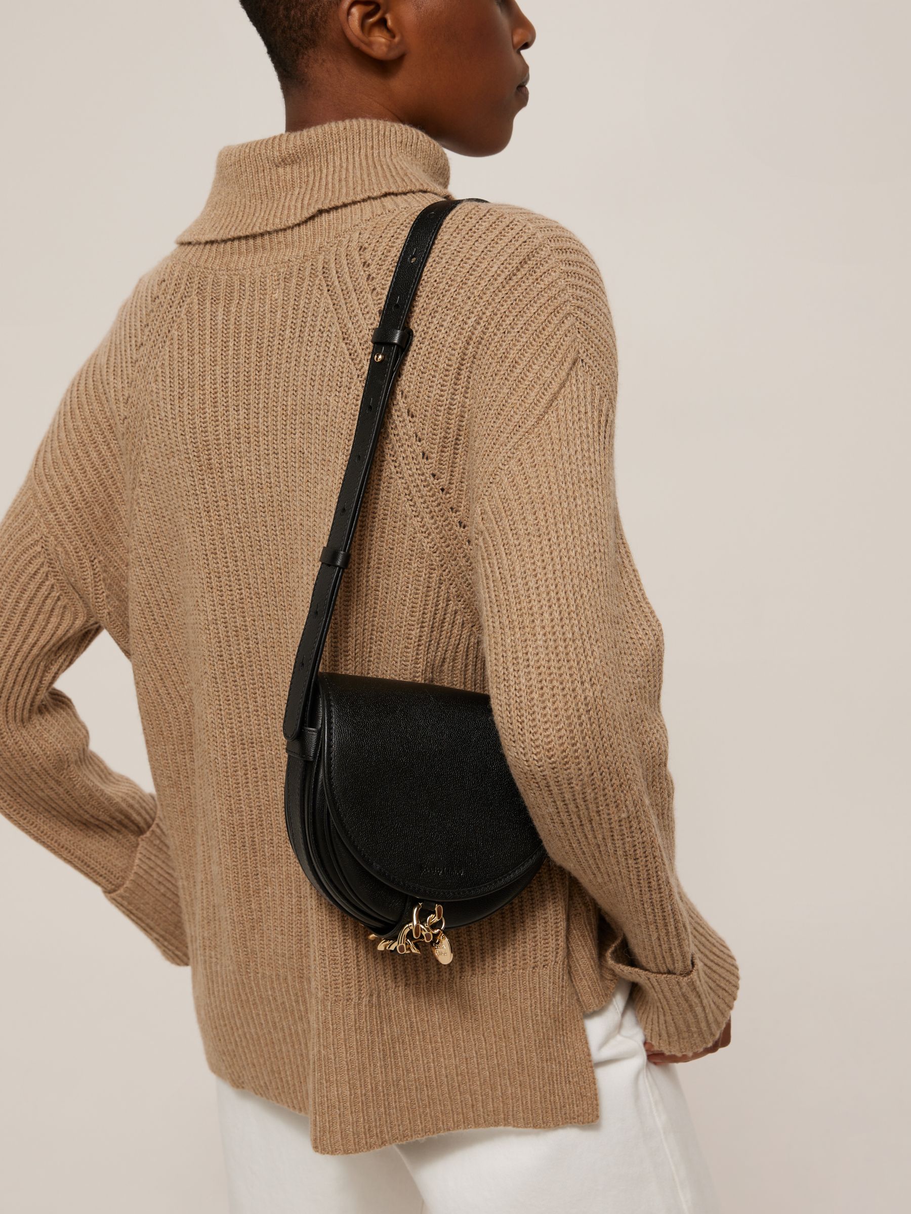 Buy See By Chloé Mara Small Leather Saddle Cross Body Bag Online at johnlewis.com